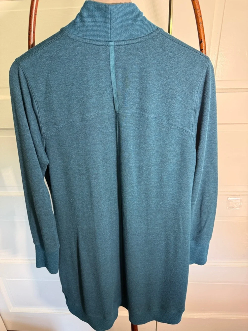 L.L. Bean Slouchy Longline Modal Cardigan Oversized Pockets  Teal M
